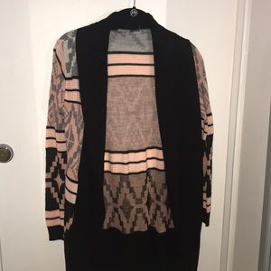 Black and pink cardigan